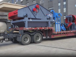 1845J一200洗砂脫水一體機、GT15*50滾筒篩發(fā)往湖北